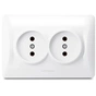 Розетка Videx BINERA 2ая (VF-BNSK2-W) - зменшене зображення 1