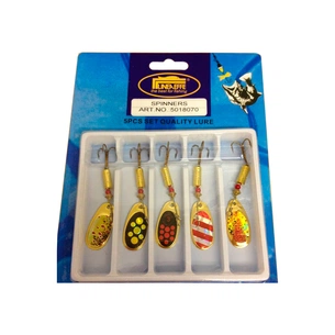 Блешня Lineaeffe вертушка набір 5 шт з різними голограмами  (5018070) зображення 1