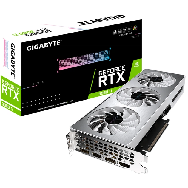 Відеокарта GIGABYTE GeForce RTX3060Ti 8Gb VISION OC 2.0 LHR (GV-N306TVISION OC-8GD 2.0) - зображення 1