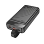 Батарея універсальна HOCO 30000mAh Element PD/20W, QC/22.5W, LED Lamp, Black (J123B / 714735) - зменшене зображення 3