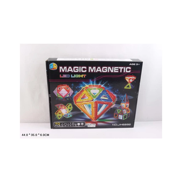 Конструктор A-Toys Magic Magnetic 70 деталей (JH6892) - изображение 1