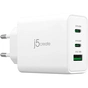 Зарядний пристрій J5create 1xUSB + 2xUSB-C 65W GaN QC3.0/PD/PPS (JUP3365E-EN) - зменшене зображення 1