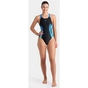 Купальник Arena Breath Swimsuit V Back Lb 008330-580 синій, чорний, бірюзовий 36 (3468337421962) - уменьшенное изображение 3