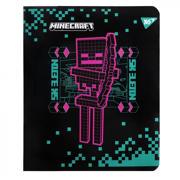 Зошит Yes Minecraft. Black 12 аркушів клітинка (767495) - picture 10