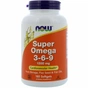 Жирные кислоты Now Foods Супер Омега 3-6-9 1200мг, 180 желатиновых капсул (NOW-01841) - уменьшенное изображение 1