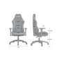 Крісло ігрове Anda Seat Luna Fabric Size L Grey (AD18-44-G-F) - зменшене зображення 8