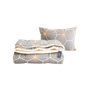 Ковдра MirSon Набір бавовняний Зима №3046 Color Fun Line Geometry 155 x 215 см (2200004842998) зображення 1