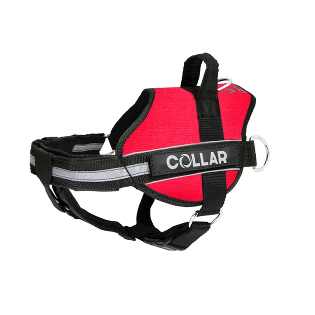 Шлей для собак Dog Extreme Police N4 с фонариком 70-100 см красная (07073) - изображение 1