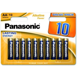 Батарейка Panasonic LR06 Alkaline Power * 10 (LR6REB/10BW) зображення 1
