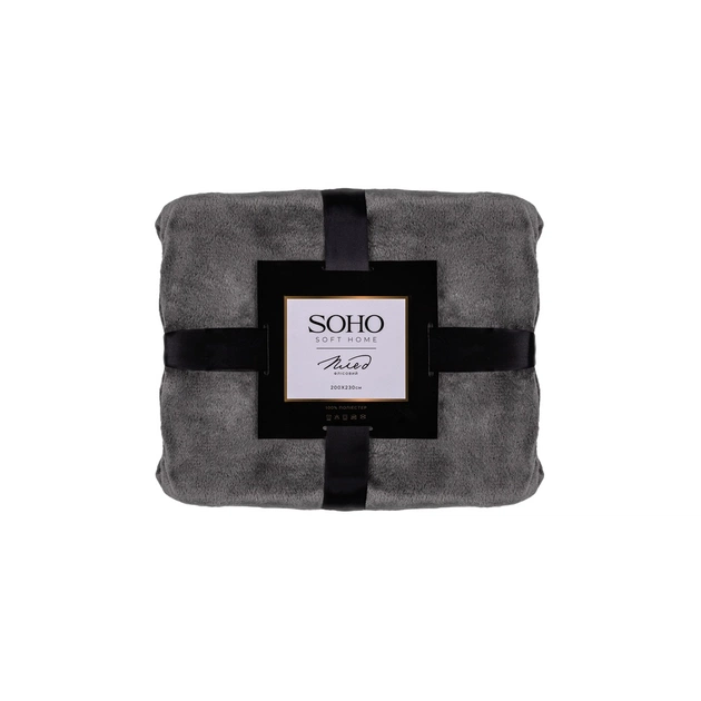 Плед Soho флісовий 200x230 см Pattern Сірий (1011К) - изображение 1