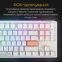 Клавіатура Ducky One 3 TKL Cherry MX Speed Silver RGB UA USB White (DKON2187ST-PUAPXPWWWSC1) - зменшене зображення 3