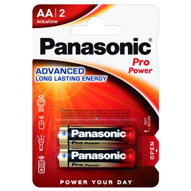 Батарейка Panasonic AA PRO POWER * 2 (LR6XEG/2BPR / LR6XEG/2BPU) - изображение 1