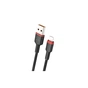 Дата кабель USB 2.0 AM to Lightning 1.0m 2.4A X203 black WUW (6972573336210) - уменьшенное изображение 1