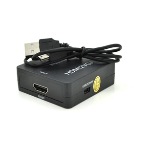 Перехідник HDMI F to VGA F 720P/1080P black Voltronic (YT-CM-HDMI/VGA-B) зображення 1