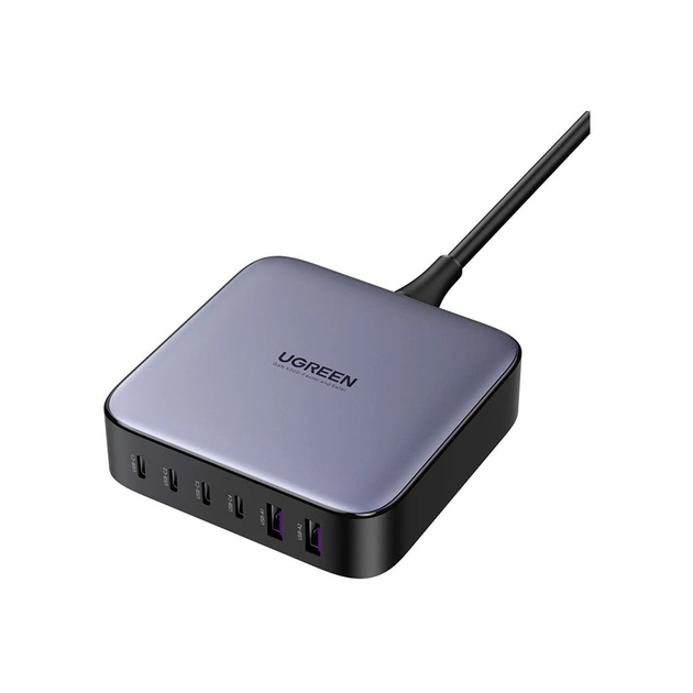 Зарядное устройство Ugreen 6xUSB 200W (4хUSB-C+2xUSB-A) Gan CD271 (40914) - изображение 1