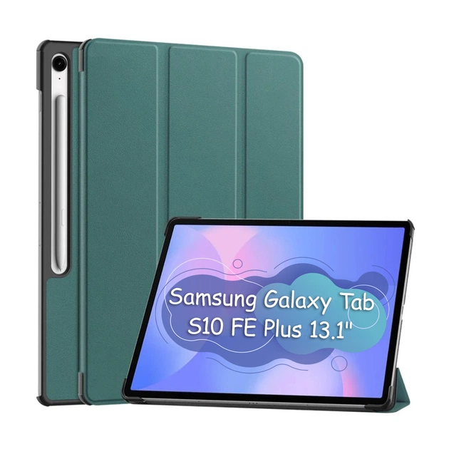 Чехол для планшета BeCover Smart Case Samsung Galaxy Tab S10 FE Plus (SM-X620/SM-X626) 13.1" Dark Green (713383) - изображение 1