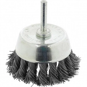 Щітка для електроінструменту Зеніт чашка плетена сталь 65 мм, 0,5 мм (36101065) зображення 1
