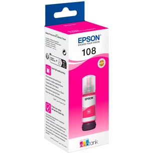 Контейнер з чорнилом Epson 108 EcoTank L8050/L18050 magenta (C13T09C34A) зображення 1