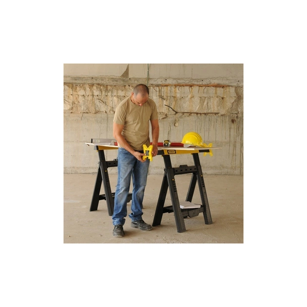 Верстак Stanley козли складані 2 шт., 693x105x815 мм, мак 454 кг (STST1-70713) - picture 4