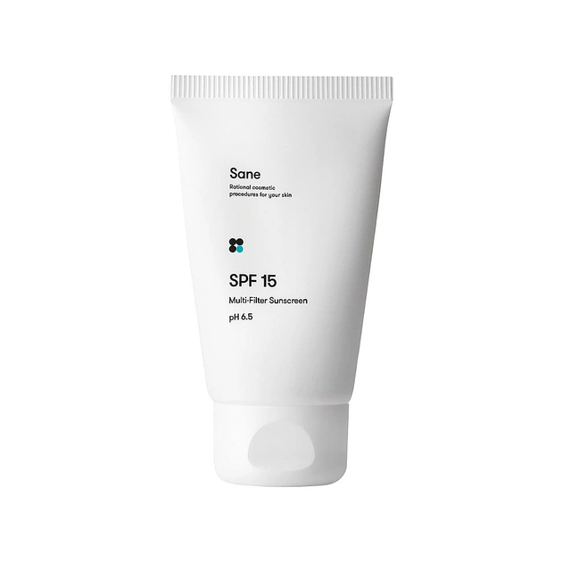 Крем для лица Sane SPF 15 Multi-Filter Sunscreen pH 6.5 Дневной 40 мл (4820266830069) - изображение 1