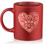 Чашка ARDESTO Heart, 320мл, кераміка, червоний (AR3074R) - зменшене зображення 2