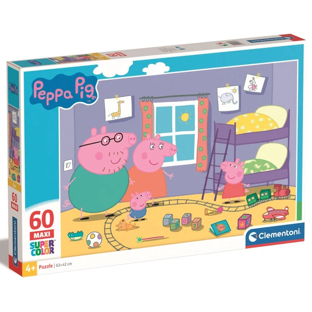 Пазл Clementoni Maxi Peppa Pig 60 элементов (26438) - изображение 1