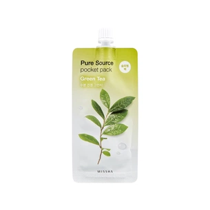 Маска для обличчя Missha Pure Source Pocket Pack Green Tea Нічна з зеленим чаєм 10 мл (8806185781831) зображення 1