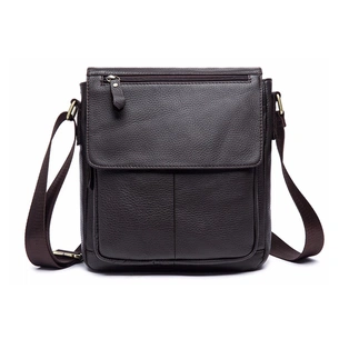 Сумка Vintage Через плече зі шкіри Коричнева (20022) зображення 1