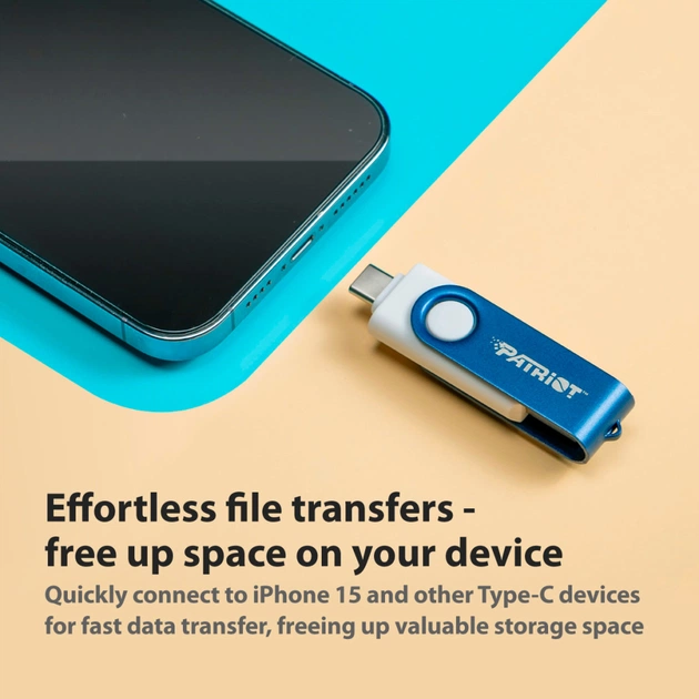 USB флеш накопичувач Patriot 64GB Xporter X550 USB 3.2/Type-C (PS64GX550AAD) - зображення 7
