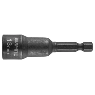 Торцева головка Graphite ударна з магнітом, 13 мм, сталь S2 (56H553) зображення 1