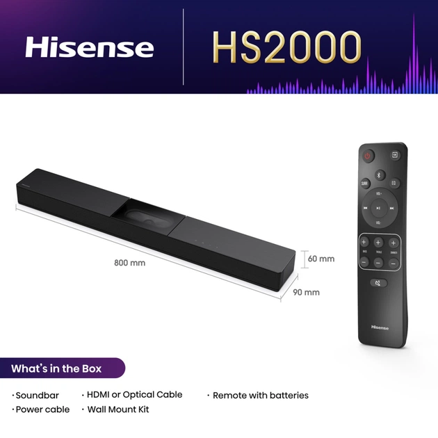 Акустична система Hisense HS2000 Black (20014893) - picture 10