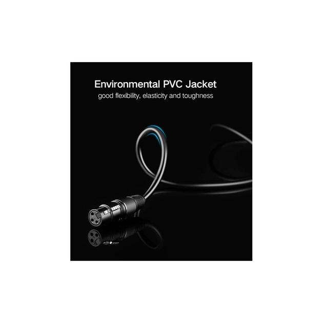 Кабель мультимедійний 6.35mm M to XLR F 2.0m AV131 black Ugreen (20719) - picture 6