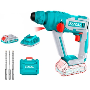 Перфоратор Total TRHLI201681 акумуляторний SDS-Plus, 20В, 2Ah, 850 об/хв, кейс (TRHLI201681) зображення 1