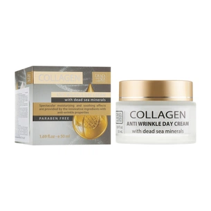Крем для обличчя Dead Sea Collection денний проти зморшок з колагеном та мін. Мертвого моря 50 мл (830668009455) зображення 1