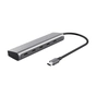 Концентратор Trust USB-C to 5xUSB-C aluminium 0.1m grey (25136_TRUST) - зменшене зображення 1