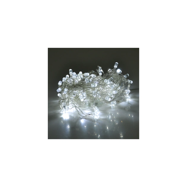 Гирлянда Voltronic Штора-Конус White 120LED, 8 режимів, 3х0,3 метра, прозора, BOX (DT-2025/S120SW) - изображение 1