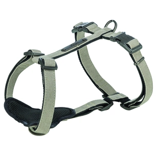 Шлея для собак Trixie CityStyle H-harness Бавовна S–M 42–60 см 15 мм Світло-сіра (4053032682627) зображення 1