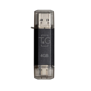 Флеш-накопичувач USB 4GB Type-C T&G 009 Star Series Black (TG009TC-4GBK) зображення 1