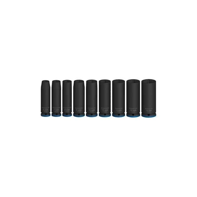 Набір головок Bosch Professional ударних торцевих Deep 9шт, 1/4" 50мм (2.608.003.035) - picture 2