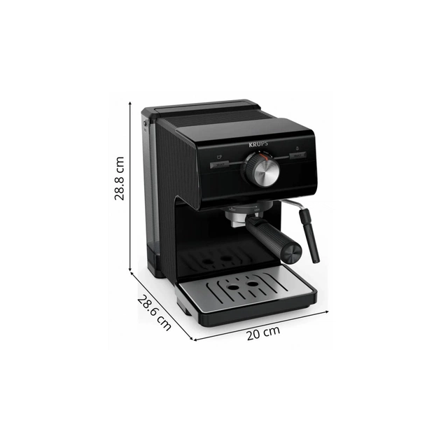 Ріжкова кавоварка еспресо Krups XP381810 - зображення 12