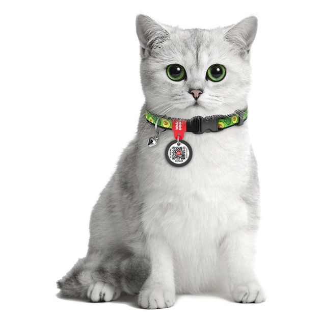 Нашийник для тварин WAUDOG Авокадо з QR паспортом XS 20-30 см (5280) - picture 5