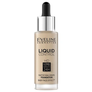 Тональна основа Eveline Cosmetics Liquid Control HD Mattifying Drops Foundation 005 - Ivory 32 мл (5901761961850) зображення 1