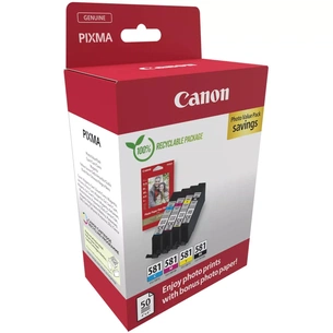 Картридж Canon CLI-581 VP BK,C,M,Y (2106C006) зображення 1