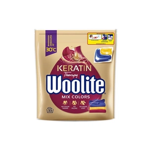 Капсули для прання Woolite Для кольорових тканин З кератином 33 шт. (5900627094152) зображення 1