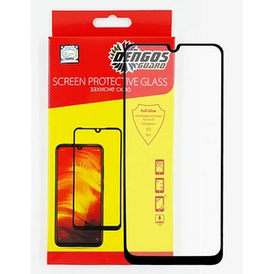 Скло захисне Dengos Full Glue для Samsung Galaxy A30s/A50s (black) (TGFG-80) зображення 1
