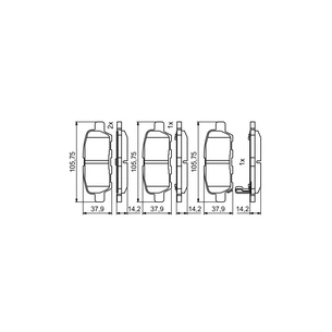 Гальмівні колодки Bosch 0986494861 зображення 1