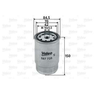 Фільтр паливний Valeo 587725 зображення 1