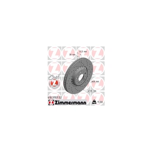 Гальмівний диск ZIMMERMANN 610.3707.52 зображення 1
