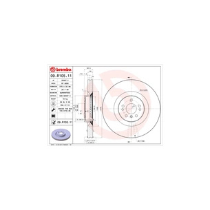 Гальмівний диск Brembo 09.R105.11 зображення 1