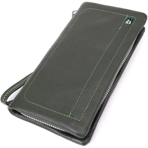 Гаманець ST Leather З відділенням під телефон Зелений (23103) зображення 1